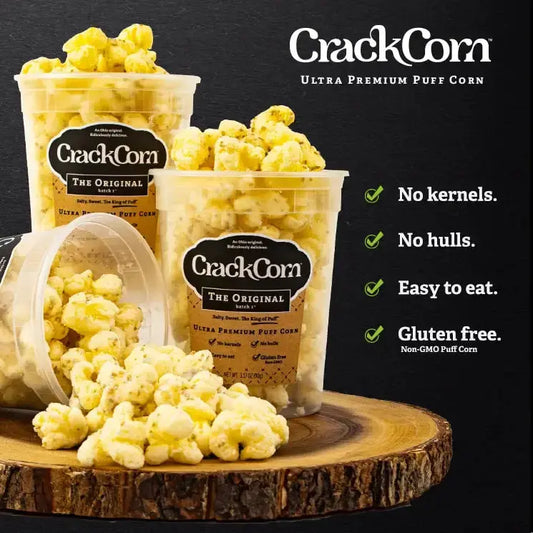 Crack Corn / Puffy Pop -  Birthday Cake - No Hulls! (4 oz) Puffy Pop / Crack Corn