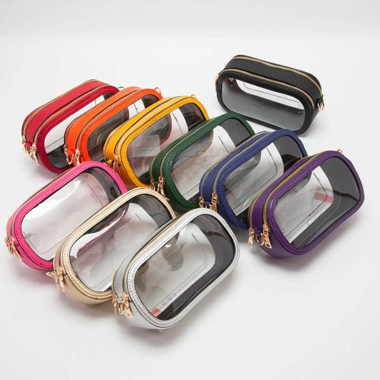 Game Day Stadium Clear Oval Crossbody Bags Queens Designs