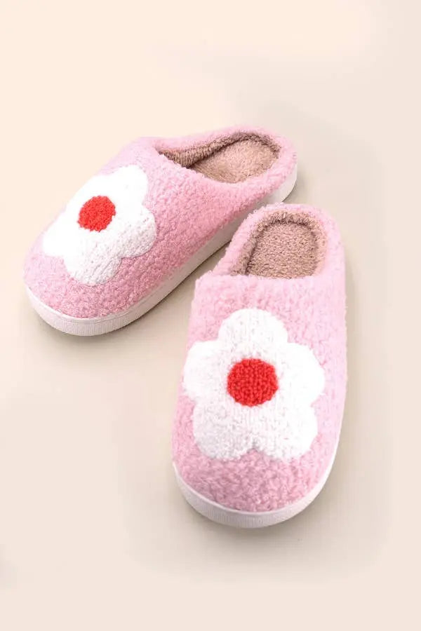 SOFT PLUSH MUSHROOM HEART RAINBOW WARM SLIPPERS | 40SP014 JOSSLYN by wall to wall