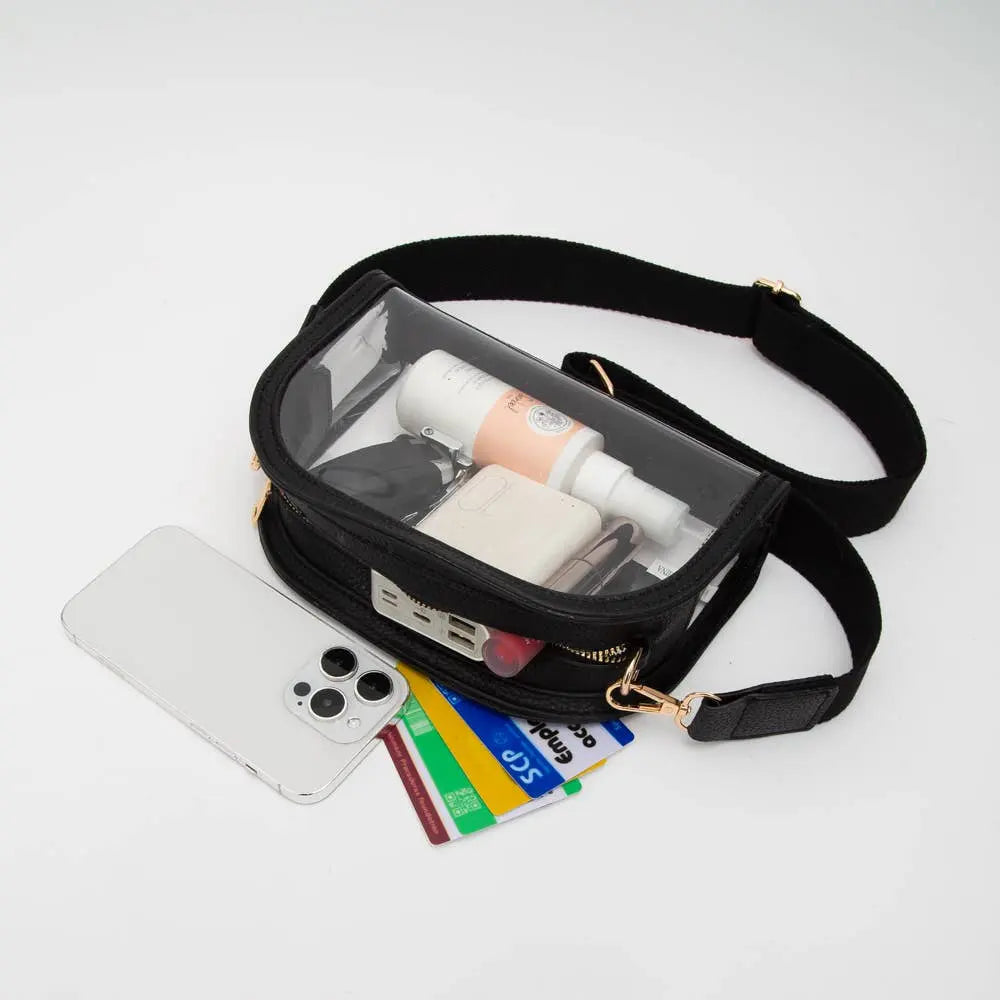 Game Day Stadium Clear Crossbody Bag Queens Designs