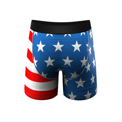 The Mascot | American Flag Ball Hammock® Pouch Underwear Shinesty, Inc