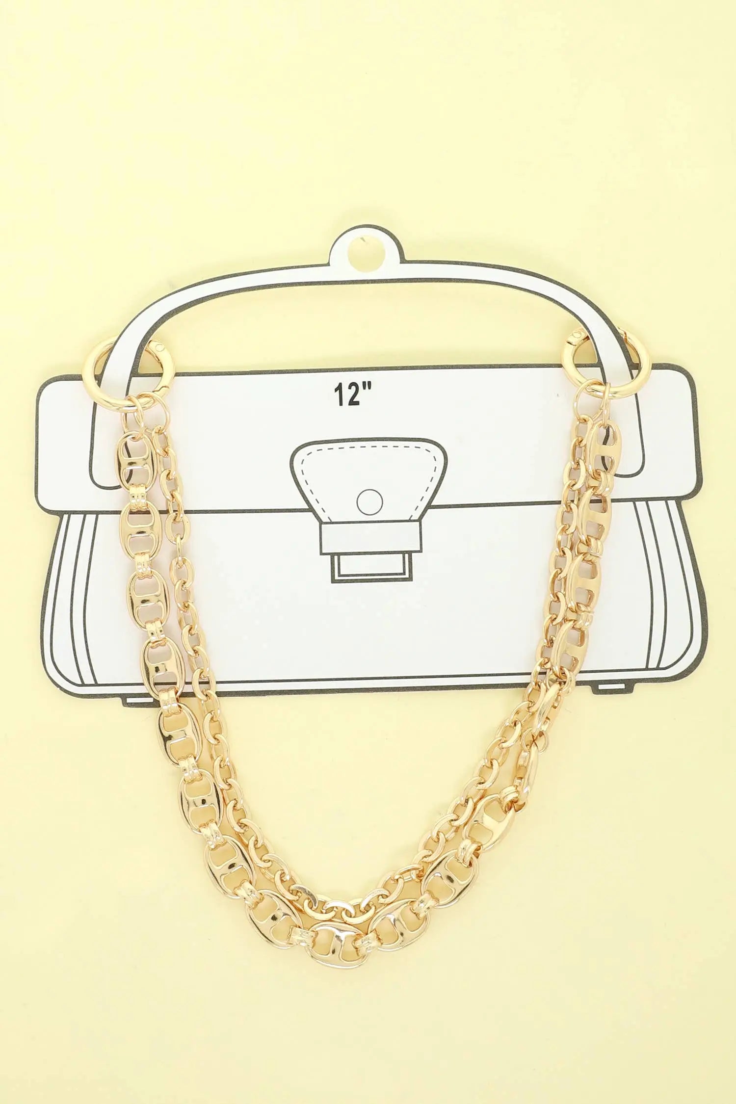 Dual-Strand Pop-Top Bag Chain SP Sophia Collection