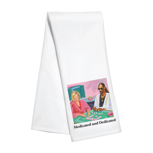 Kitchen Towel - Snoop and Martha Mahjong Toss Designs