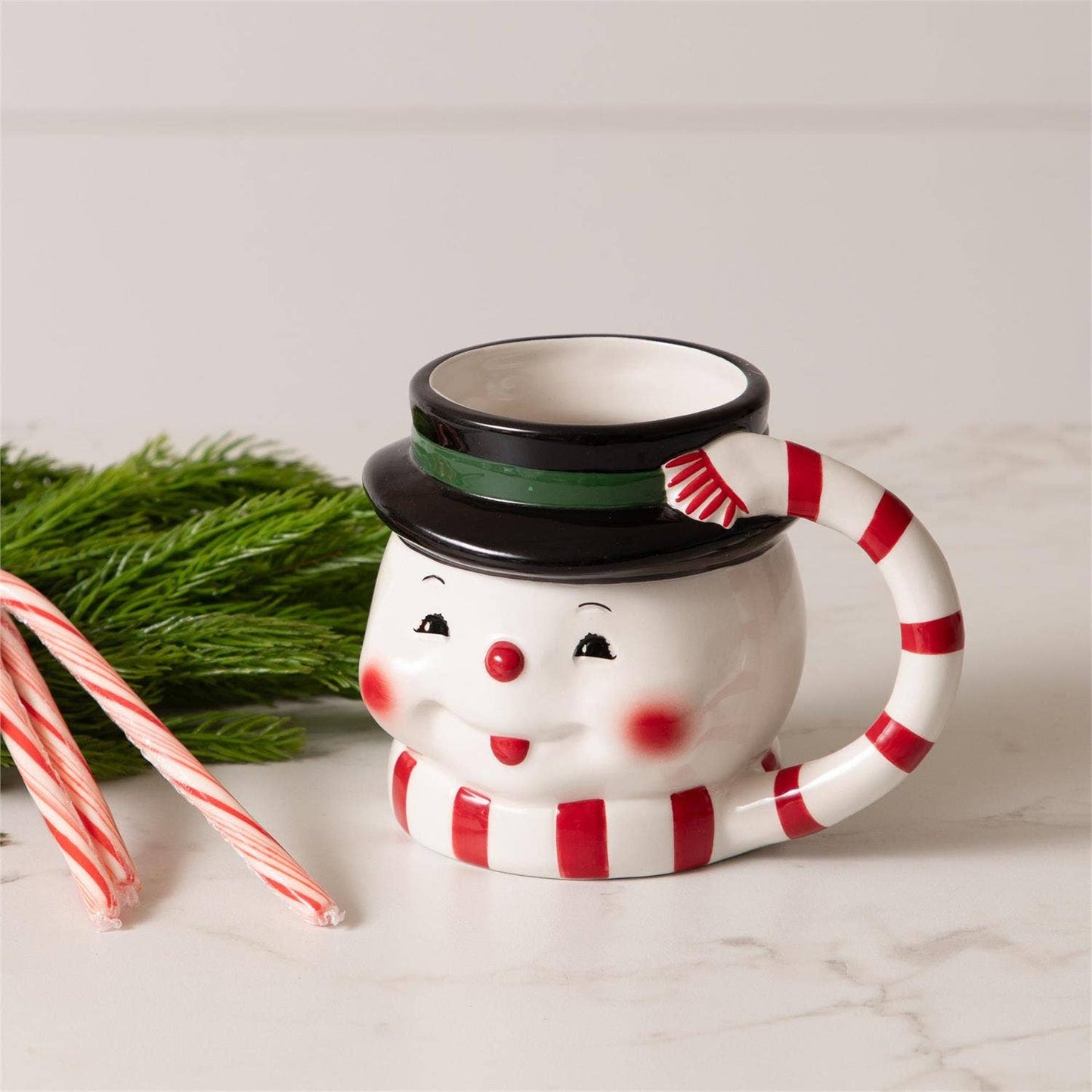 Vintage Snowman Mug (Pk/04) Audrey's Home & Gift