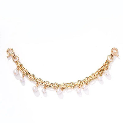 CHAIN BAG CHARM-CHAIN AND PEARLS | 40KC118: Gold JOSSLYN by wall to wall