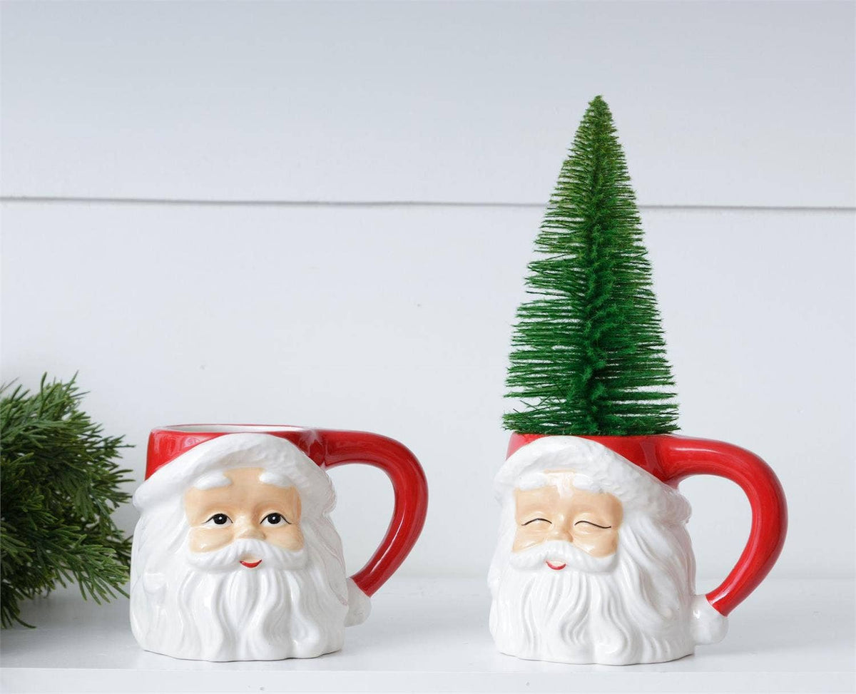 Classic Santa Mugs, 10 oz. (Pk/04 Ast) Audrey's Home & Gift