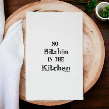 No Bitchin In Kitchen Towel | Tea Towels | Funny Dish Towels Green Bee Tea Towels