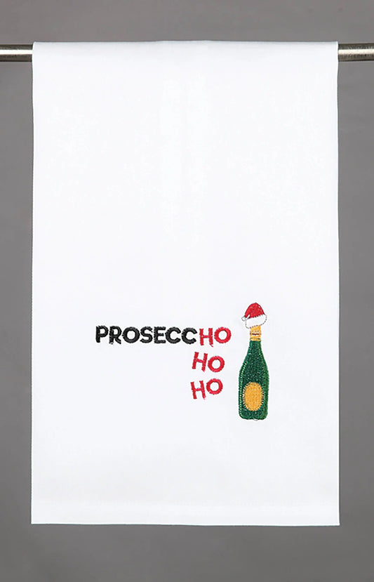 Prosecc Ho Ho Ho Kitchen Towel - Christmas Peking Handicraft