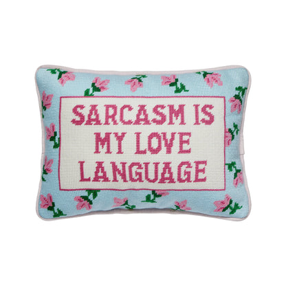 Sarcasm's My Love  Embroidered Pillow Peking Handicraft